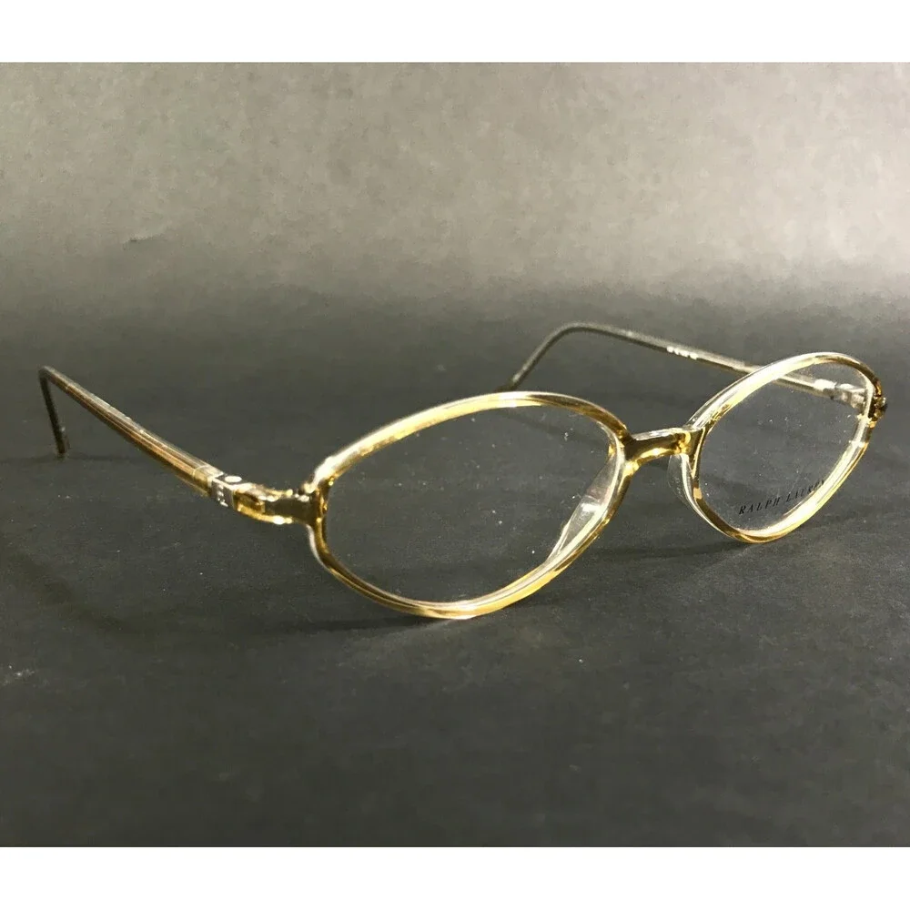 Vintage Ralph Lauren Petite Eyeglasses Frames RL1350 R62 Transp Brown 47-15-130